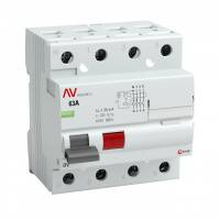 Четырехполюсное устройство защитного отключения DV 4P  40А/100мА (S) EKF AVERES