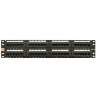 Патч-панель LANMASTER 48 портов, UTP, кат.5E, 2U LAN-PP48UTP5E