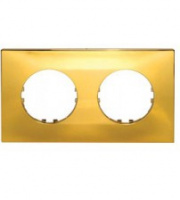 Рамка 2-постовая квадрат (золото) Vintage-Quadro