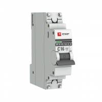 Автоматический выключатель 1P 10А (B) 6кА ВА 47-63 EKF PROxima mcb4763-6-1-10B-pro mcb4763-6-1-10B-pro