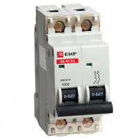 Автоматический выключатель ВА 47-63, 2P 8А (C) 4,5kA EKF