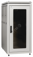 ITK Шкаф сетевой 19" LINEA N 33U 600х1000 мм стеклянная передняя дверь, задняя перфорированная серый