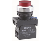 Кнопка управления NP8-01GND/4 1НЗ красная AC110В-220В(LED) IP65 (R)(CHINT)