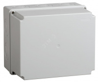 Коробка КМ41273 распаячная для о/п 240х195х165 мм IP44 (RAL7035, кабельные вводы 5 шт)