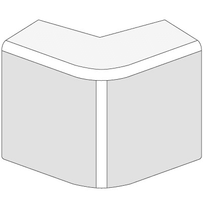 AEM 15x17 Угол внешний белый (розница 4 шт в пакете, 20 пакетов в коробке)