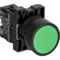 Кнопка управления NP2-EA35 без подсветки зеленая 1НО+1НЗ IP40  (CHINT)