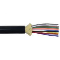 Оптический кабель универсальный Lanmaster Distribution, нг(А)-HF, 12 волокон, OM2, черный