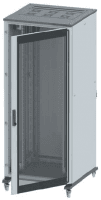 Напольный шкаф 24U Ш600хГ600 передняя дверь стекло,задняя глухая дверь,крыша укомплектована вводом и заглушками