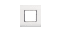 Настенная лицевая панель NIKOMAX под 1 вставку типа Mosaic 45х45мм, с подрамником, белая