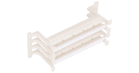 Настенный блок NIKOMAX 110 типа, 100 пар, с ногами и cъемной этикеткой, белый