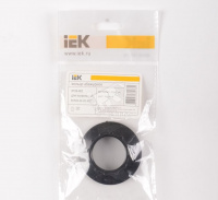 Кольцо к патрону, пластик, Е14, черный, индивидуальный пакет, IEK