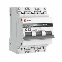 Автоматический выключатель 3P 16А (В) 4,5kA ВА 47-63 EKF PROxima mcb4763-3-16C-pro