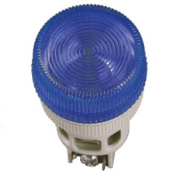 Лампа ENR-22 сигнальная d22мм синий неон/240В цилиндр ИЭК