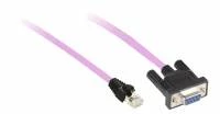 CANOPEN CABLE, 1M, SUB-D 9 FEMALE/RJ45