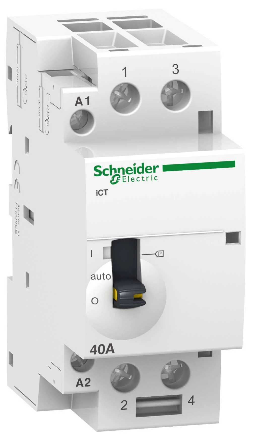 МОДУЛЬНЫЙ КОНТАКТОР С РУЧНЫМ УПРАВЛЕНИЕМ iCT40A 2Н A9C21842