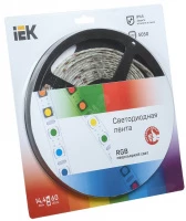 Светодиодная лента LED 5м блистер LSR-5050RGB60-14,4-IP65-12V IEK