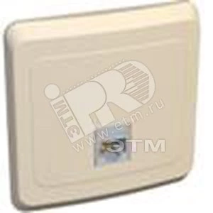 Компьютерная розетка ЭТЮД RJ45 кат.5е, Россия, кремовый