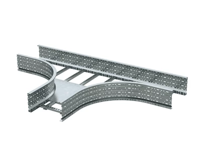 Т-ответвитель лестничный 100х200, цинк-ламель